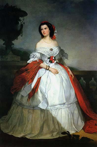 Retrato da Exmª Viscondessa de Menezes, D. Carlota, 1862, Luís Pereira, Visconde de Meneses