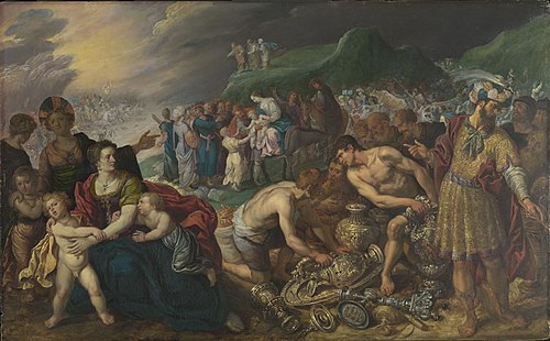 The Israelites after the passage trough the Red Sea (Exodus 14: 22-31), 1632, Pieter van Mol