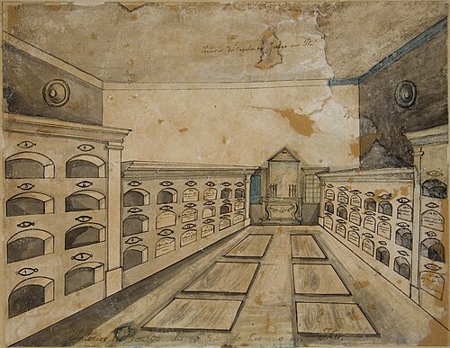 Interior da Capela do Jazigo do Carmo, em Itu, 1841, Miguelzinho Dutra