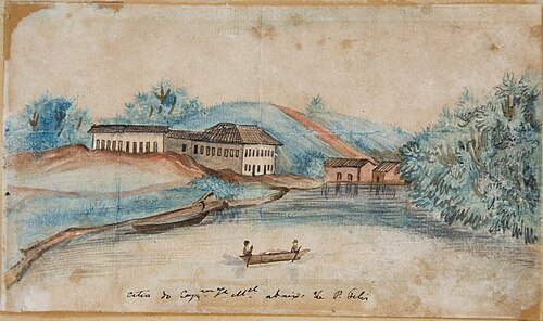 Sítio do Capitão José Manuel, abaixo de Porto Feliz (às margens do Tietê), 1835, Miguelzinho Dutra