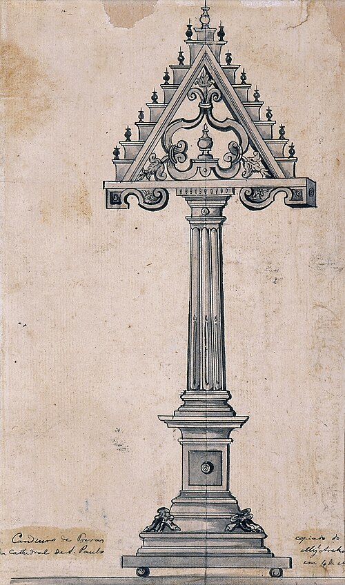 Candeeiro de trevas / Catedral de São Paulo, 1835, Miguelzinho Dutra