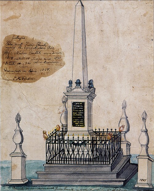 Túmulo de Júlio Frank (Faculdade de Direito do Largo de São Francisco – S. Paulo), 1847, Miguelzinho Dutra