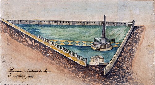 Pirâmide e Chafariz do Pique, São Paulo, 1847, Miguelzinho Dutra