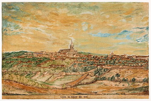 View of the city of Itu, 1851, Miguelzinho Dutra