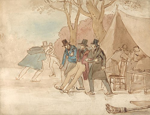 Skating in the Park, , John James Chalon