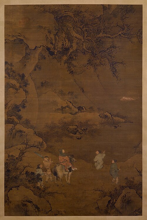 朱端弘农渡虎图轴, , Zhu Duan