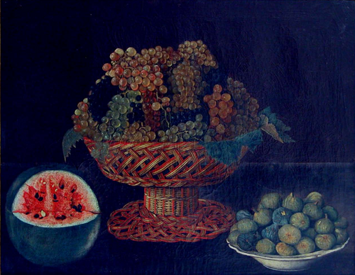 Natureza Morta com Melancia, Uvas, e Figos, 1785, Morgado de Setúbal