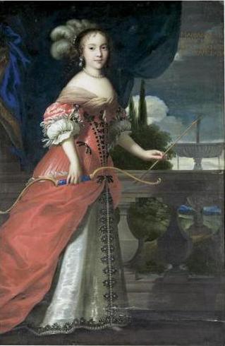 Marie Anne Mancini as a huntress, 1700, Juste d'Egmont