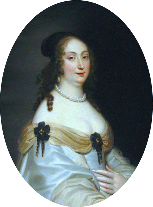 Portrait de Marie-Louise de Gonzague (détail)., 1650, Juste d'Egmont