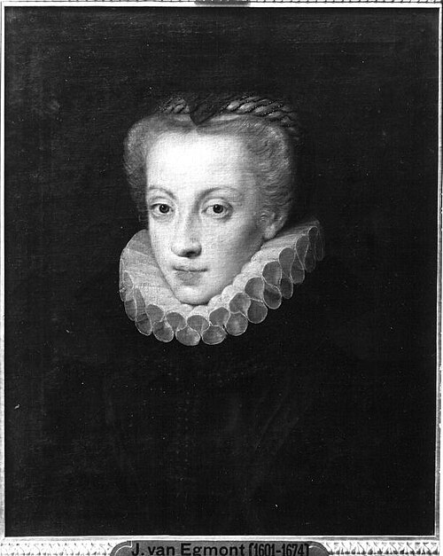 Bildnis der Königin Maria Anna von Spanien (?), 1637, Juste d'Egmont