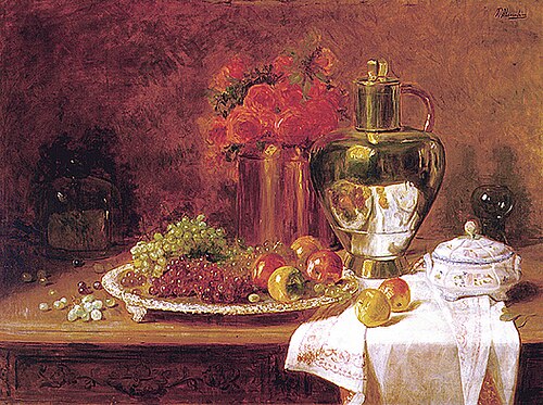 Apples and grapes, , Pedro Alexandrino