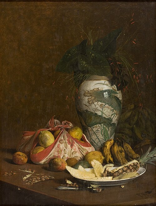 Still Life with Vase and Fruit, 1895, Pedro Alexandrino