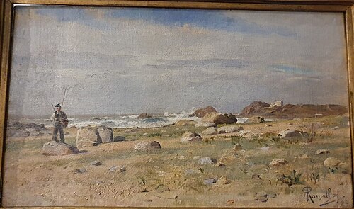 Praia em Leça, 1892, António Ramalho