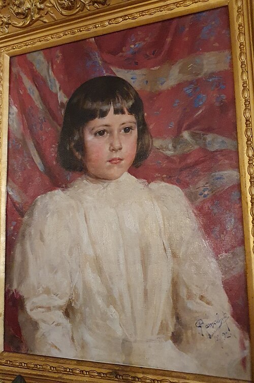 Retrato de Menina (D. Maria Ema Ferreira da Silva), 1892, António Ramalho