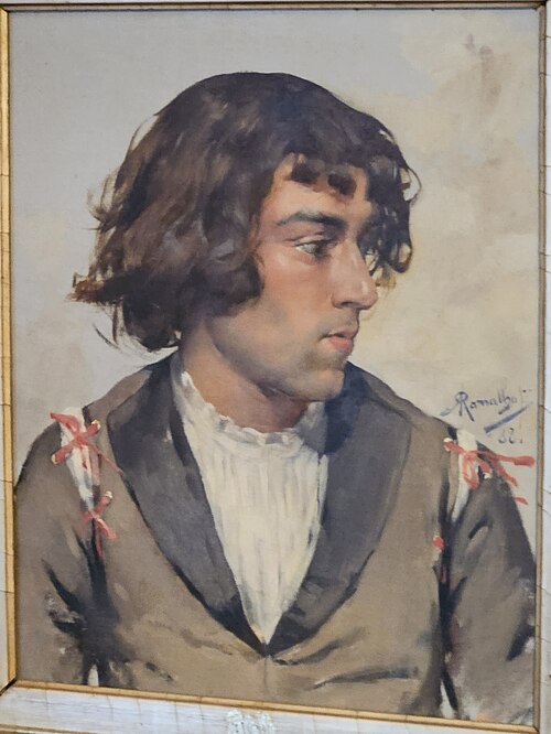 Busto de jovem, 1888, António Ramalho