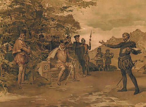 Camões lendo "Os Lusíadas" a D. Sebastião, 1893, António Ramalho