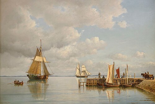 Jour d'été à l'Øresund, 1871, Carl Ludvig Bille