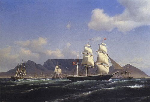 Shipping in Table Bay., , Carl Ludvig Bille