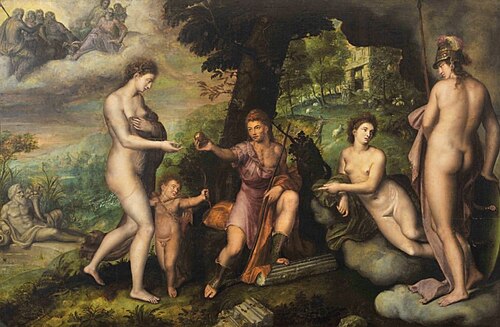 The judgement of Paris, 1581, Gillis Coignet