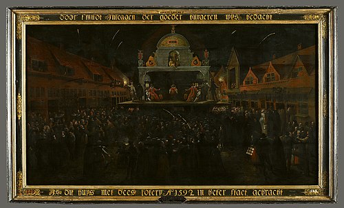 The 1592 Lottery in Aid of the Lunatic Asylum, 1593, Gillis Coignet