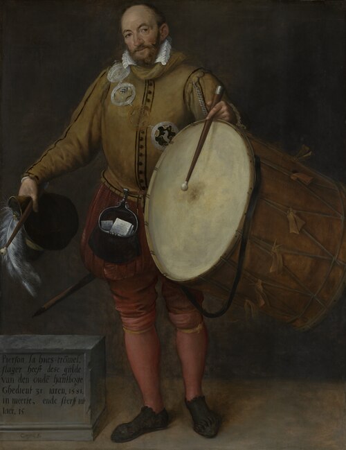 Pierson la Hues, Drummer and Page of the Old Archers' Guild, 1581, Gillis Coignet