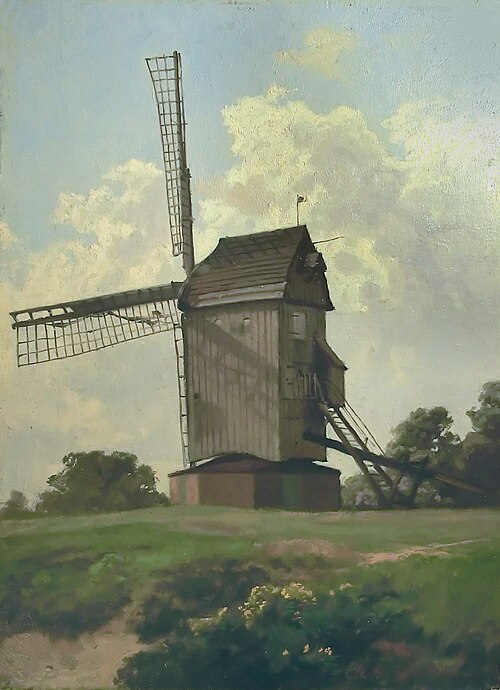 Old mill, 1910, Carl Schirm