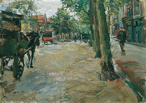 Straße in Horn, 1920, Carl Fahringer