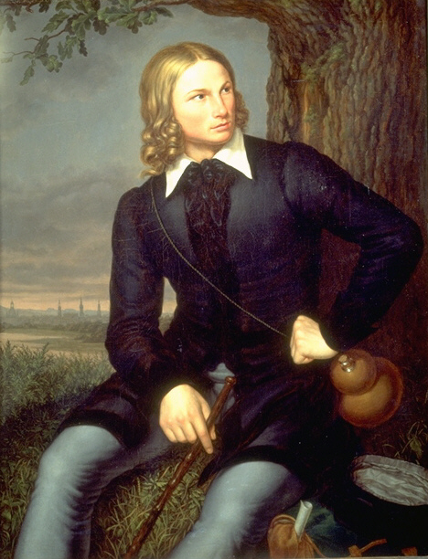 Porträt August Heinrich Hoffmann von Fallersleben, 1819, Carl Georg Christian Schumacher