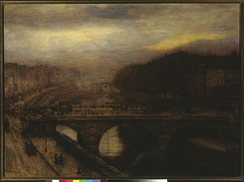Pont Saint-Michel in Paris, 1903, Józef Pankiewicz
