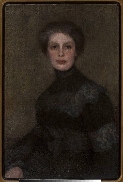 Portrait of Wanda Kułakowska, 1906, Józef Pankiewicz