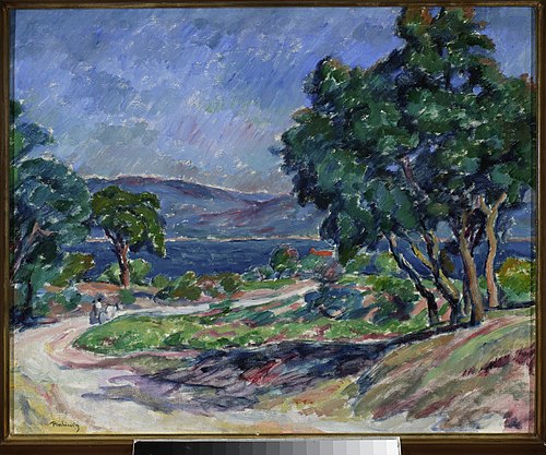 Road in Saint-Tropez, 1909, Józef Pankiewicz