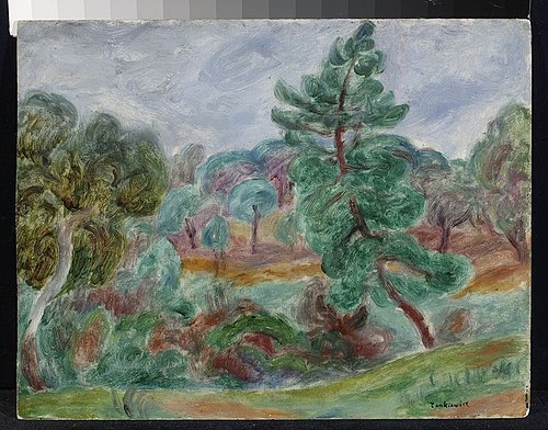Landscape from Saint-Tropez, 1921, Józef Pankiewicz
