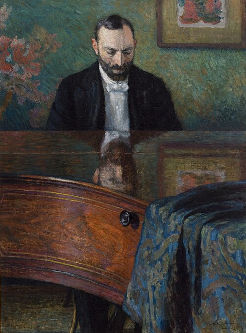 Jasieński at the Piano, 1908, Józef Pankiewicz