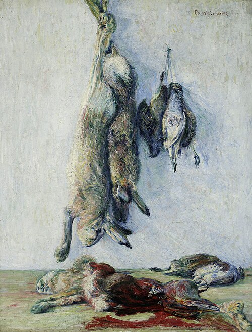 Hares and partridges., 1891, Józef Pankiewicz