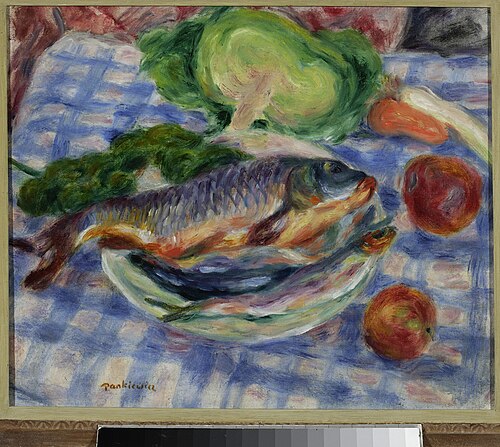 Nature morte à la carpe., 1921, Józef Pankiewicz