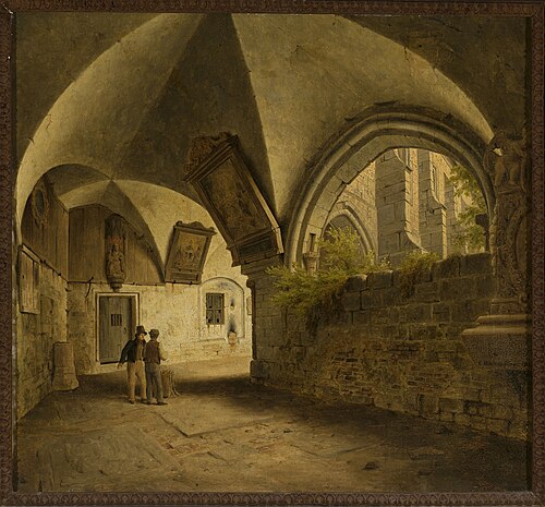 Cloister of the Halberstadt Cathedral, 1836, Carl Hasenpflug