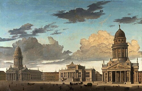 Gendarmenmarkt in Berlin, 1822, Carl Hasenpflug