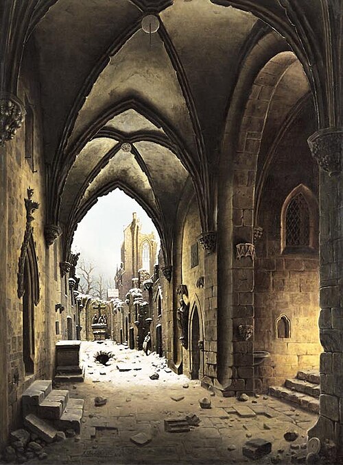 Walkenried Abbey, 1841, Carl Hasenpflug