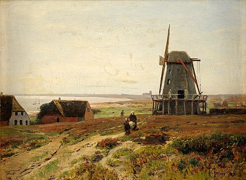 Sur la côte de la mer du Nord, 1900, Carl Irmer