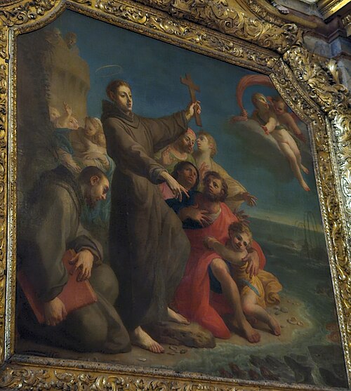 Santo António pregando aos peixes, 1800, Vieira Lusitano