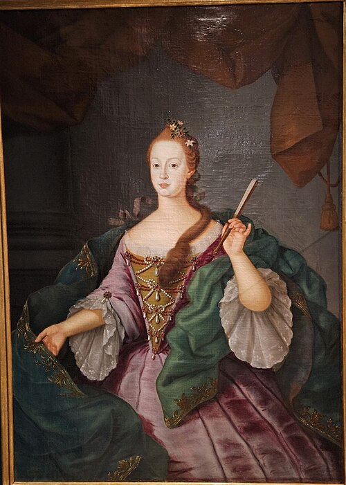 Portrait of Infanta Maria Doroteia of Portugal, 1753, Vieira Lusitano