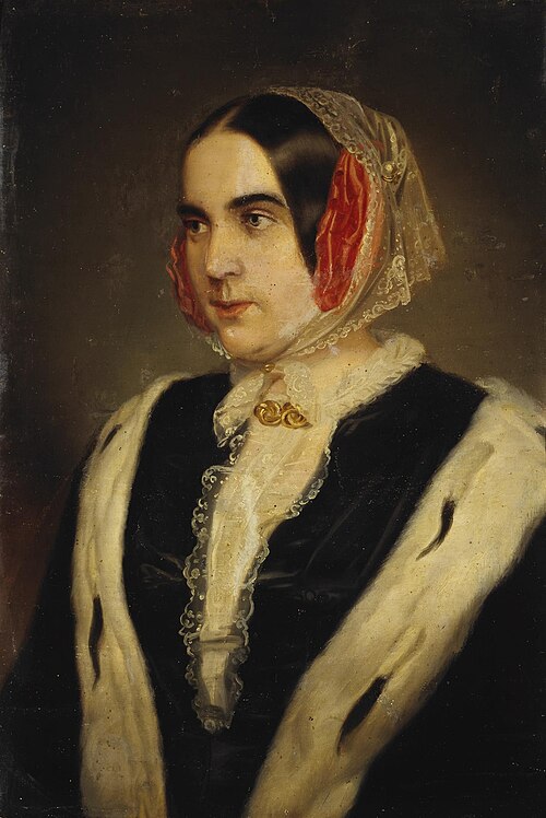 Portrait of Sophie Hermann, 1850, Carl Johann Lasch