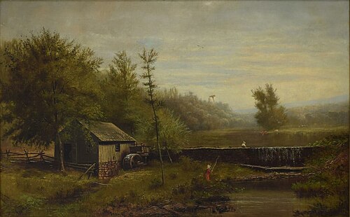Old Powder Mill at Adamstown, 1885, Frederick A. Spang