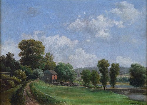 Landscape with Barn, 1890, John Heyl Raser