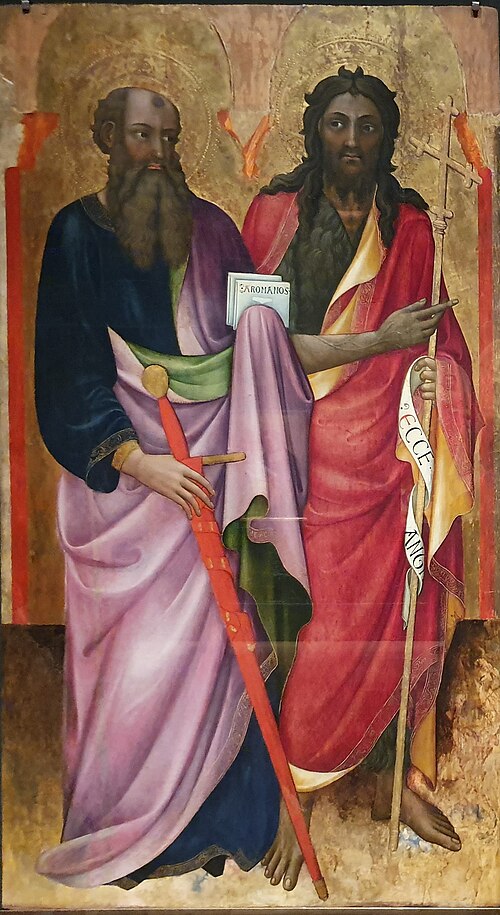 Saints Paul and John the Baptist, 1424, Alvaro Pirez