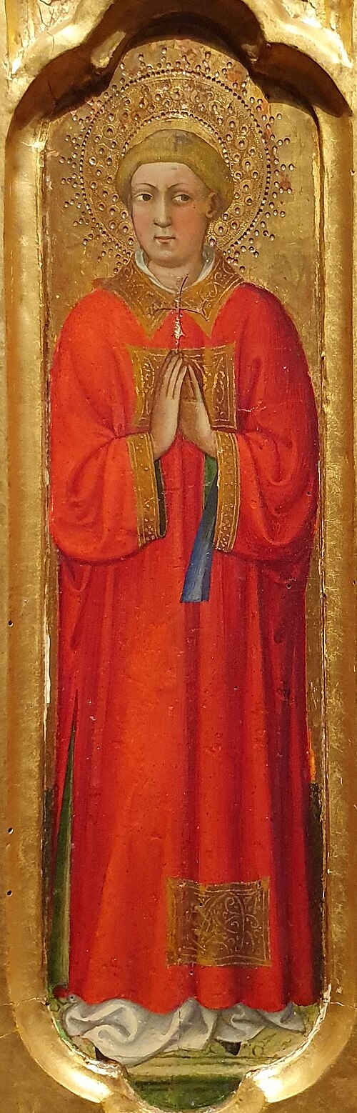 Saint diacre (Laurent ?), 1411, Alvaro Pirez
