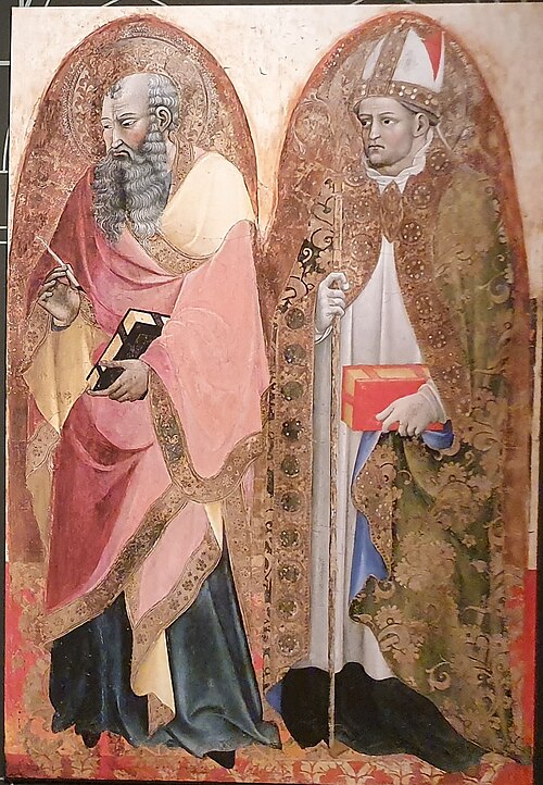 São João Baptista e Santo Agostinho, 1425, Alvaro Pirez