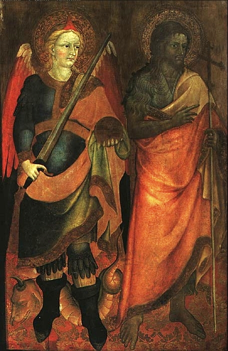 Saint Michel et Saint Jean-Baptiste., 1423, Alvaro Pirez