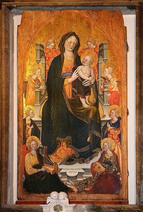 The Virgin with Child and Angels Musicians, 1450, Alvaro Pirez