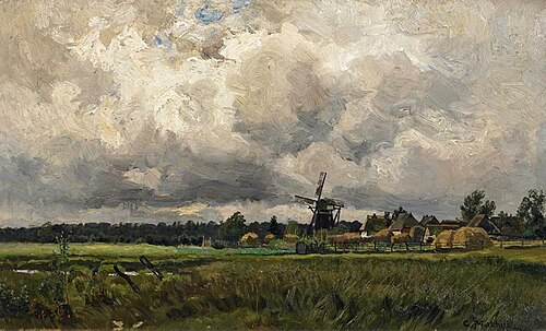 Windmill near Graal on the Baltic Sea, , Carl Malchin